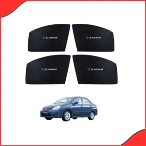 Suzuki Liana High Quality Sun Shade with Logo 4Pcs – Black – 2006-2014