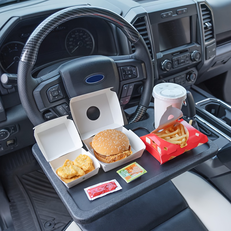 2 in 1 Car Steering Wheel Tray – Portable Laptop Food Table 1
