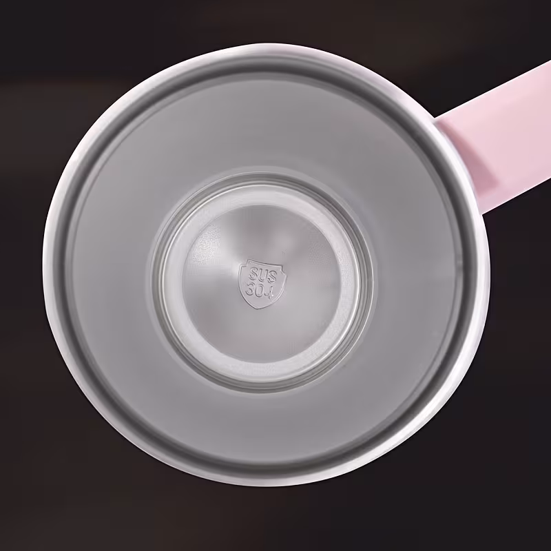 Cute Heart Pearl Stainless Steel Tumbler – 1200ml Reusable Travel Drinking Cup
