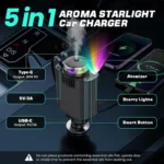5-in-1 Car Charger with Starlight