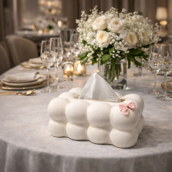 Bubble Design Tissue Box – Decorative Bubble-Shaped Tissue Holder