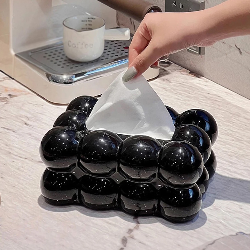 Bubble Design Tissue Box – Decorative Bubble-Shaped Tissue Holder