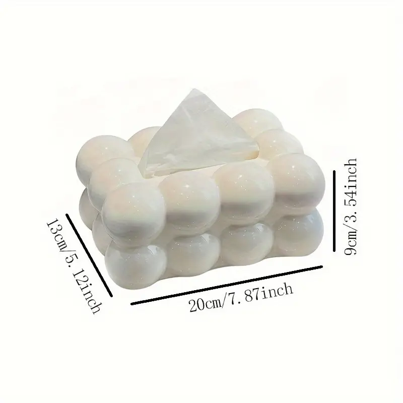 Bubble Design Tissue Box – Decorative Bubble-Shaped Tissue Holder