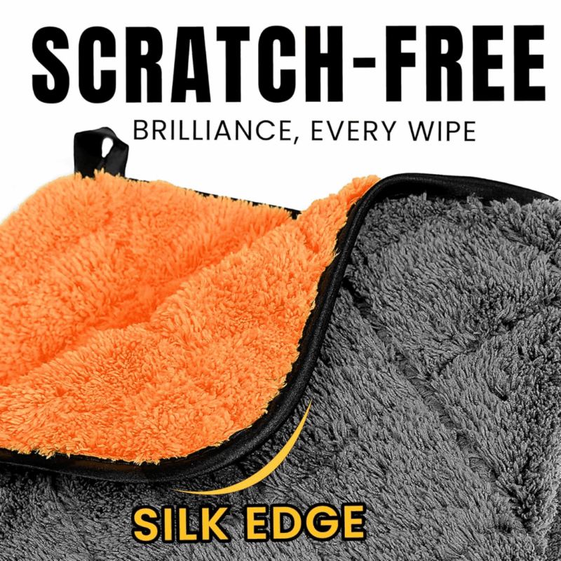 Car Cleaning Cloth – 800 GSM Plush Microfiber Towel, 40 × 40 cm