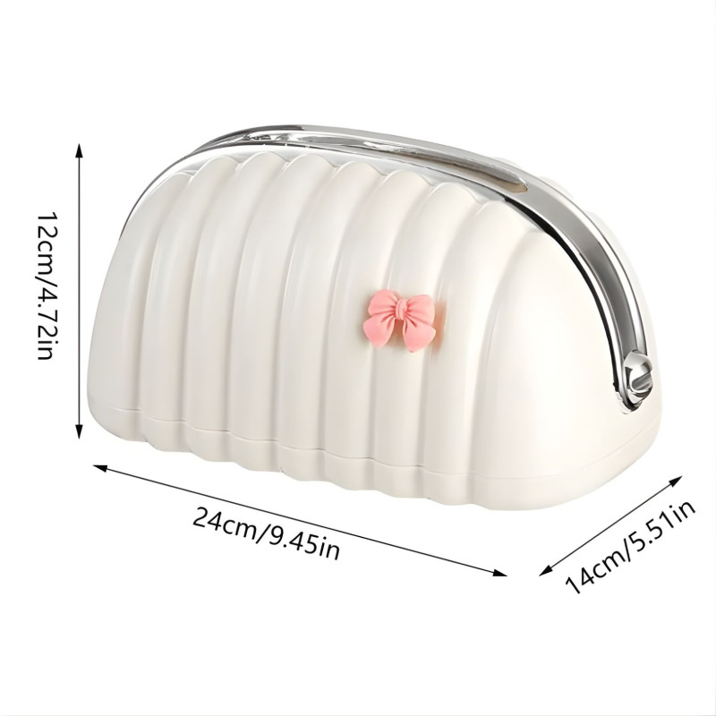 Shell Design Tissue Box – Decorative Shell-Shaped Tissue Holder