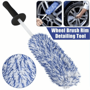 Tyre Wheel Cleaning Brush – Soft Microfiber Car Detailing Brush for Rims & Tires