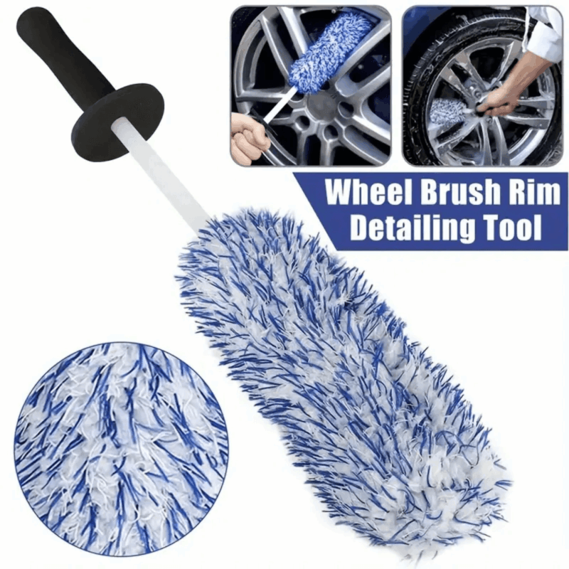 Tyre Wheel Cleaning Brush – Soft Microfiber Car Detailing Brush for Rims & Tires