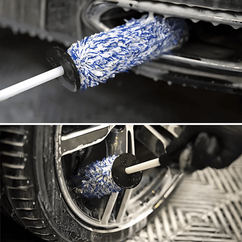 Tyre Wheel Cleaning Brush – Soft Microfiber Car Detailing Brush for Rims & Tires