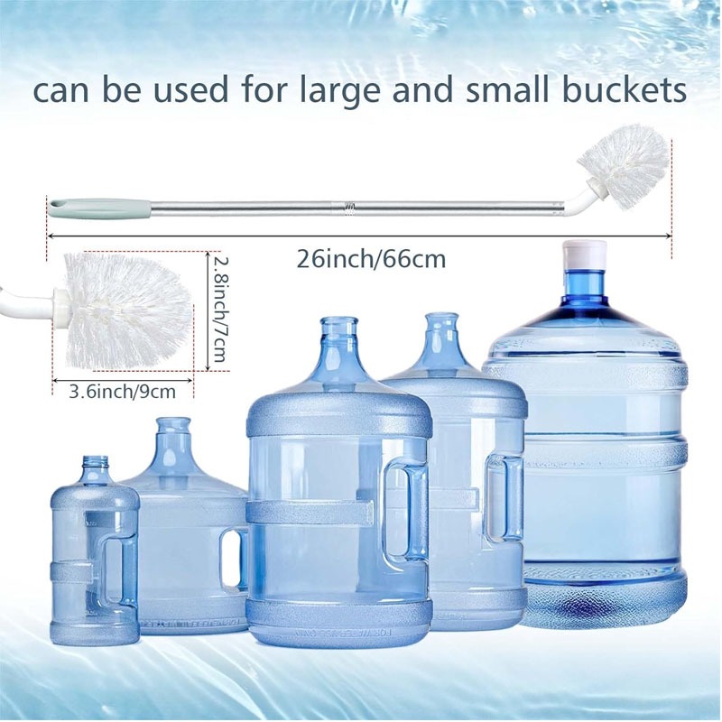 Water Can Washing Brush – Stainless Steel Rod for 19L Water Gallons